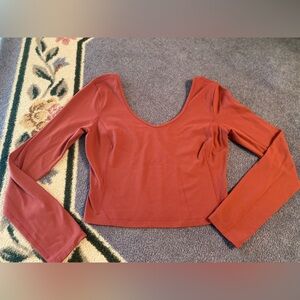 Lululemon Athletica Align Long Sleeve Crop Rose Size 8